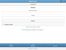 Tablet Screenshot of moodle.cesuca.edu.br